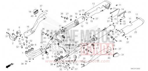 EXHAUST MUFFLER GL1800BDN de 2022
